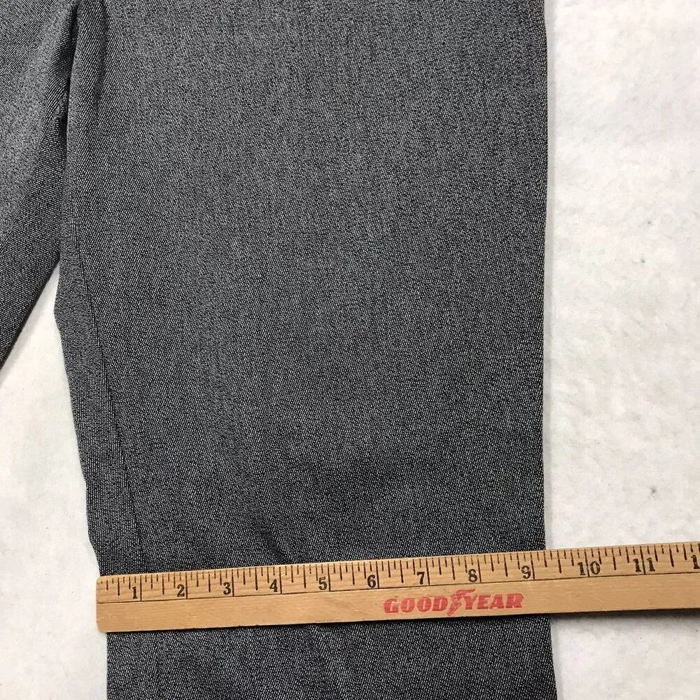 HUGO BOSS Kaito 1 Pant Men 40R (40x34) Gray Stretch Twill Flat Front Chino